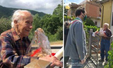 Aldo Serafini compie 100 anni, il sindaco Bardelli gli fa visita a casa
