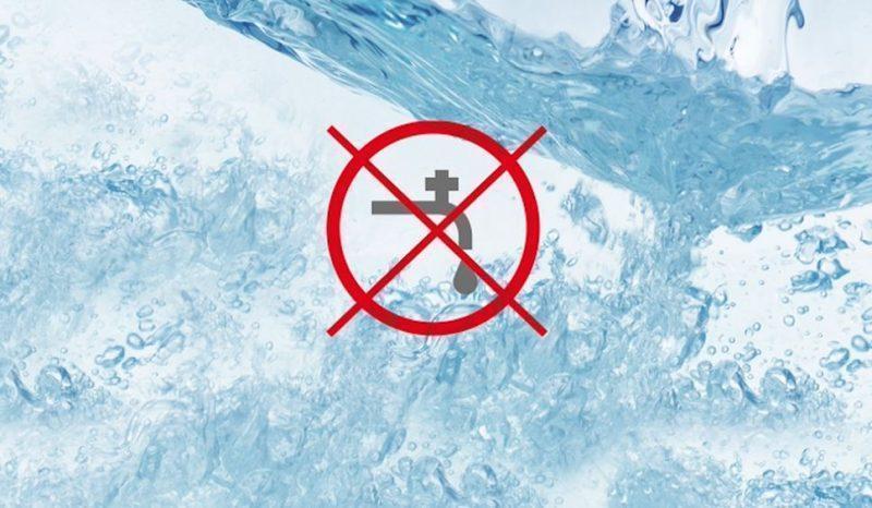 acqua interruzione