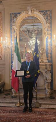 SUP: dopo l'oro mondiale per Vira Lemekha riconoscimento del Prefetto di Perugia SUP: dopo l'oro mondiale per Vira Lemekha riconoscimento del Prefetto di Perugia